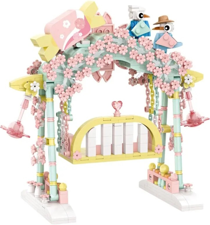 Конструктор LOZ Pink Convertible Flower Swing 1126