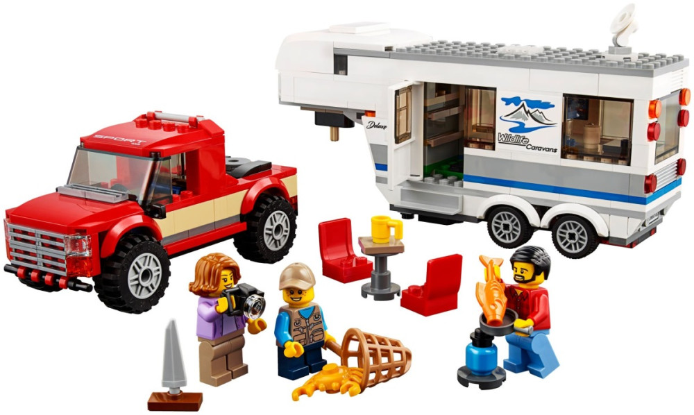 Конструктор Lego Pickup and Caravan 60182