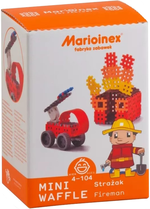 Конструктор Marioinex Mini Waffle Fireman 902523