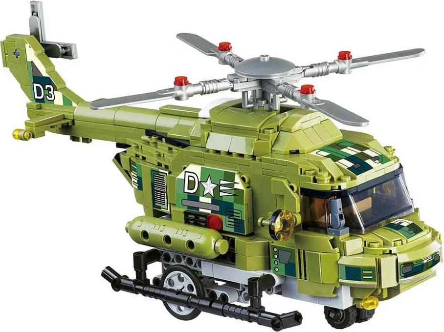Конструктор Wise Block Military Helicopter EU389802