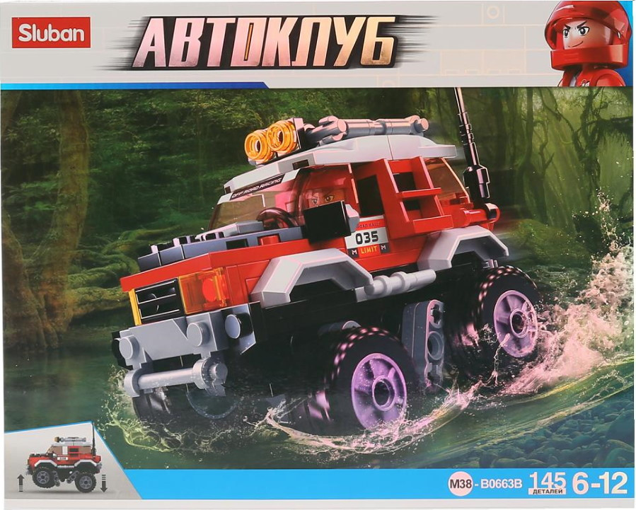 Конструктор Sluban Off-Road Red M38-B0663B
