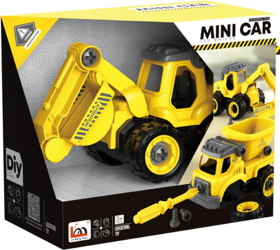 Конструктор DIY Spatial Creativity Mini Car LM9011