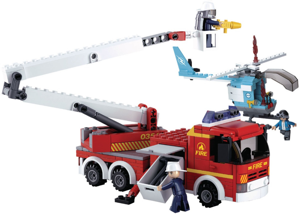 Конструктор Sluban Telescopic Platform with Helicopter M38-B0627