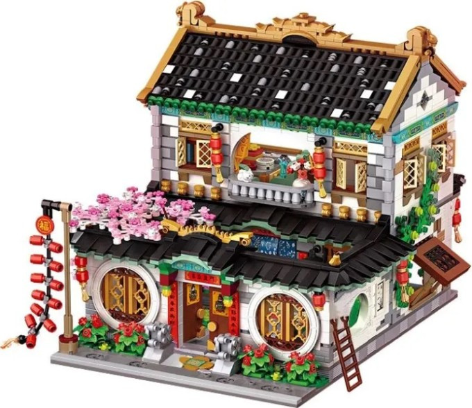 Конструктор LOZ Siheyuan New Years Eve Dinner Building 1034