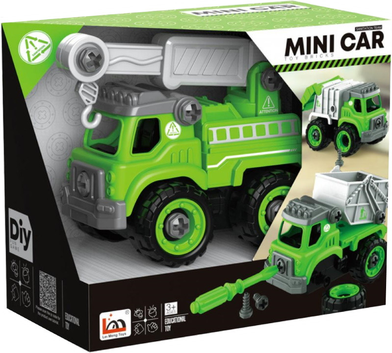 Конструктор DIY Spatial Creativity Mini Car LM9044