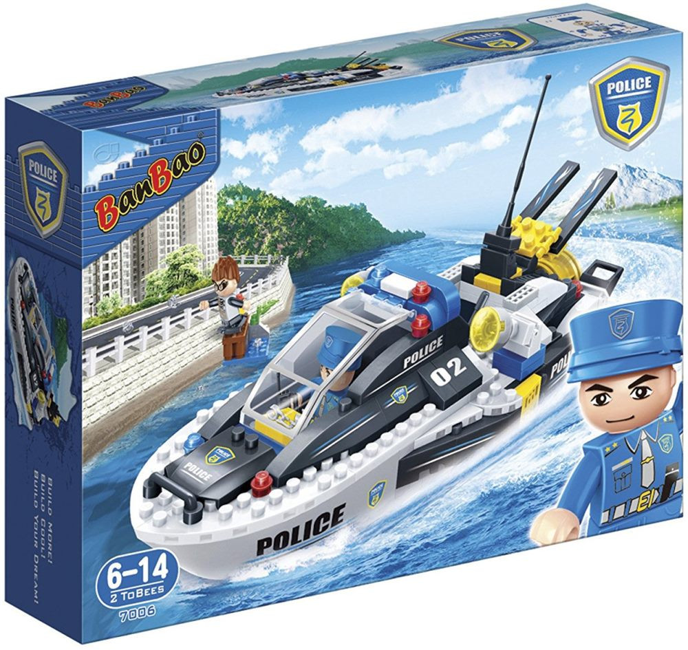 Конструктор BanBao Police Speedboat 7006 Конструктор BanBao Police Speedboat 7006