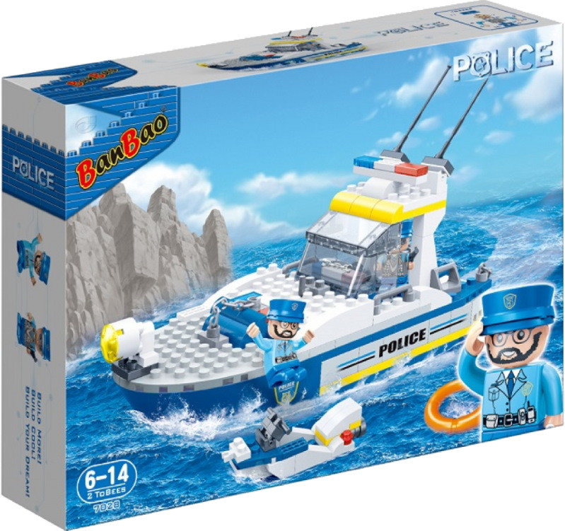 Конструктор BanBao Police Speedboat 7028 Конструктор BanBao Police Speedboat 7028