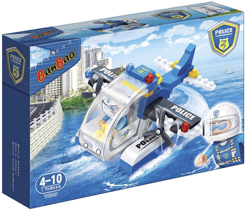 Конструктор BanBao Police Seaplane 7009 Конструктор BanBao Police Seaplane 7009