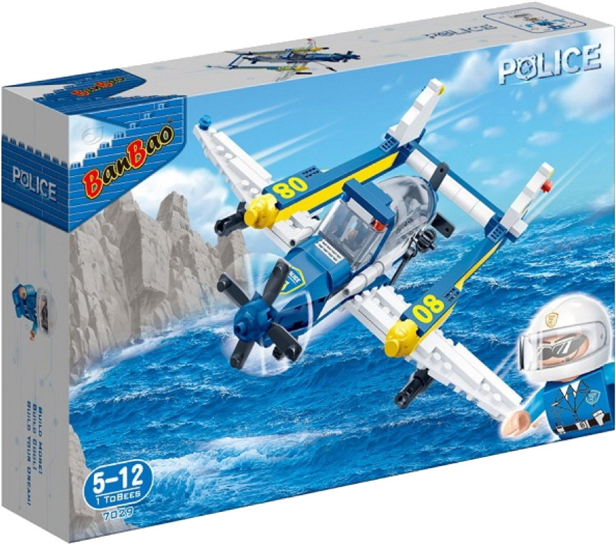 Конструктор BanBao Police Plane 7029