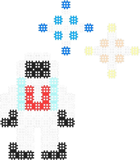 Конструктор Marioinex Micro Waffle Astronaut 903506
