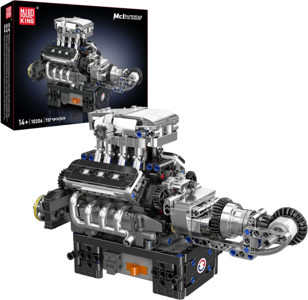 Конструктор Mould King Mclaren Supercar V8 Engine 10206