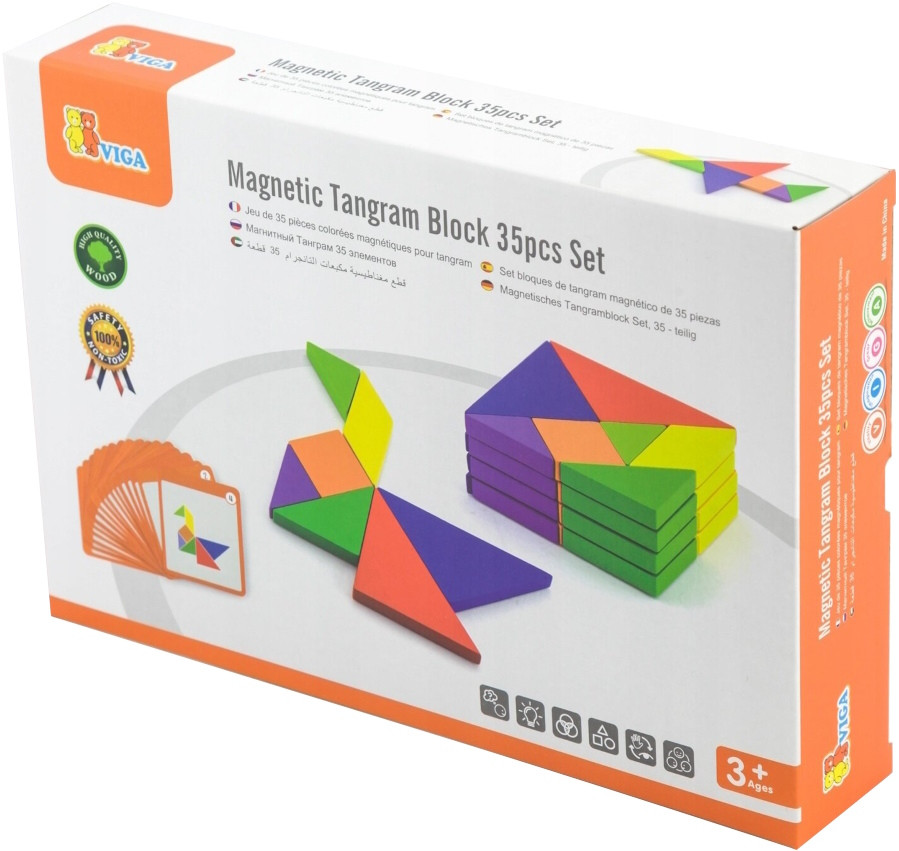 Конструктор VIGA Magnetic Tangram Block 35pcs Set 50643