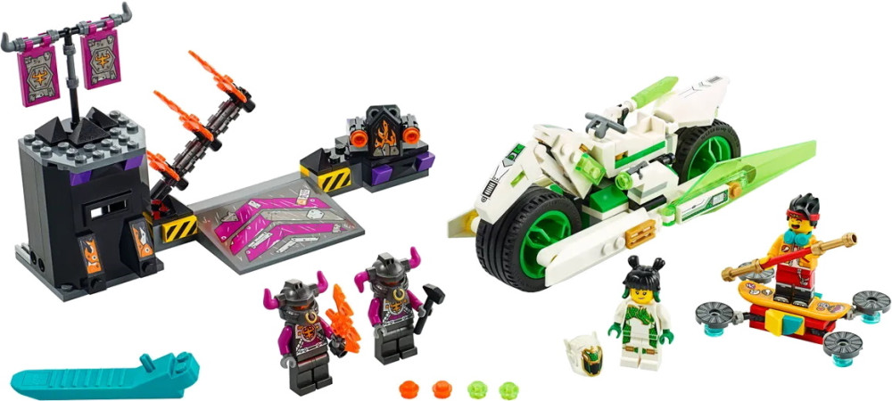 Конструктор Lego White Dragon Horse Bike 80006