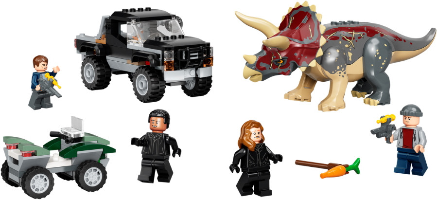 Конструктор Lego Triceratops Pick-up Truck Ambush 76950