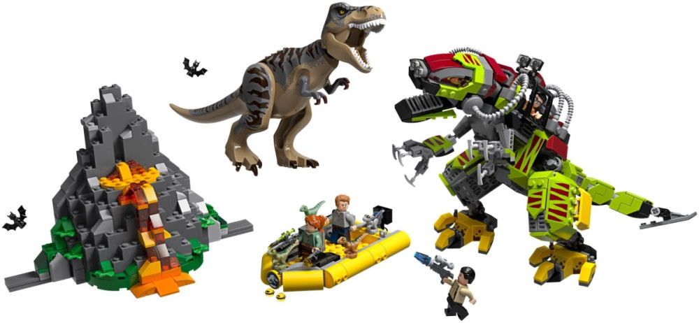 Конструктор Lego T.Rex vs Dino-Mech Battle 75938