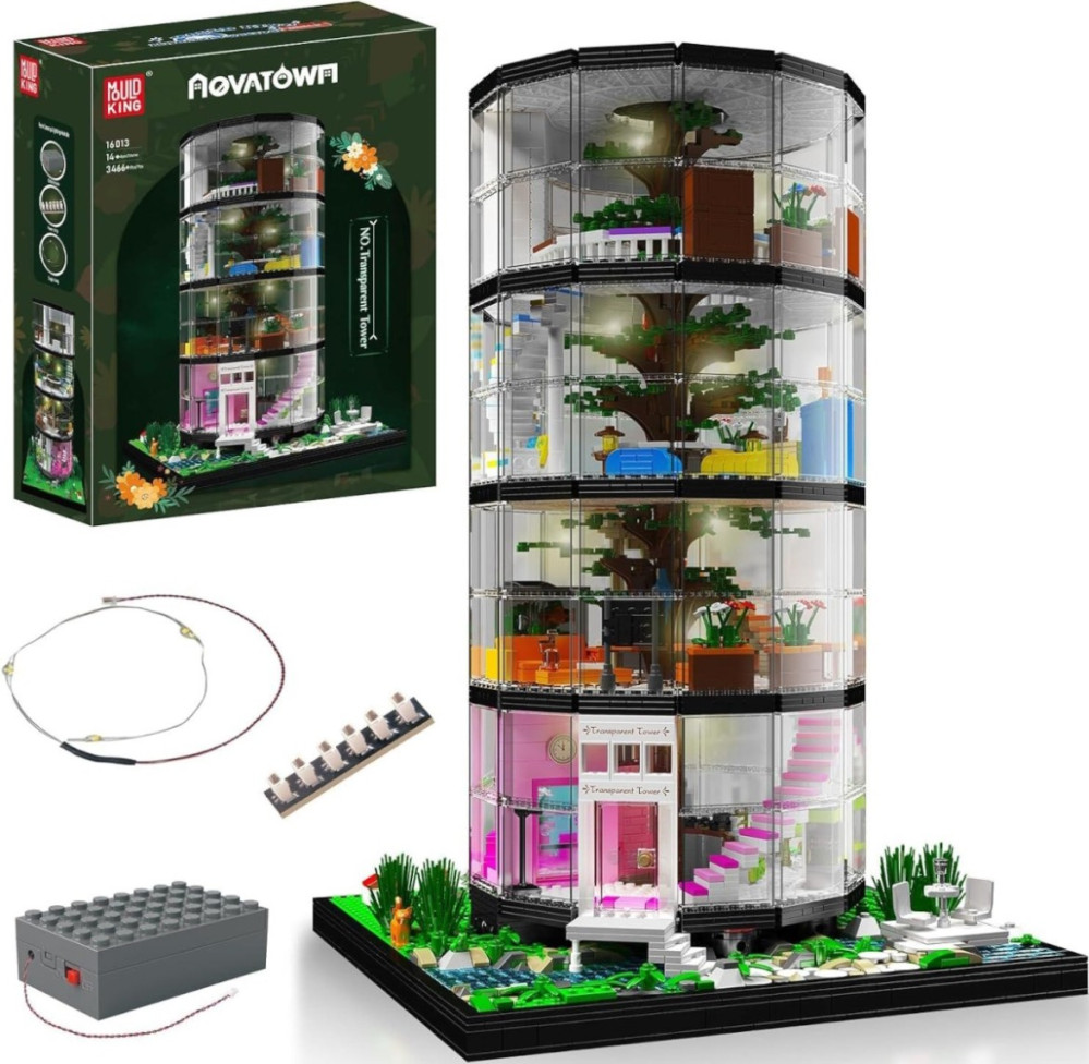 Конструктор Mould King Transparent Tower 16013