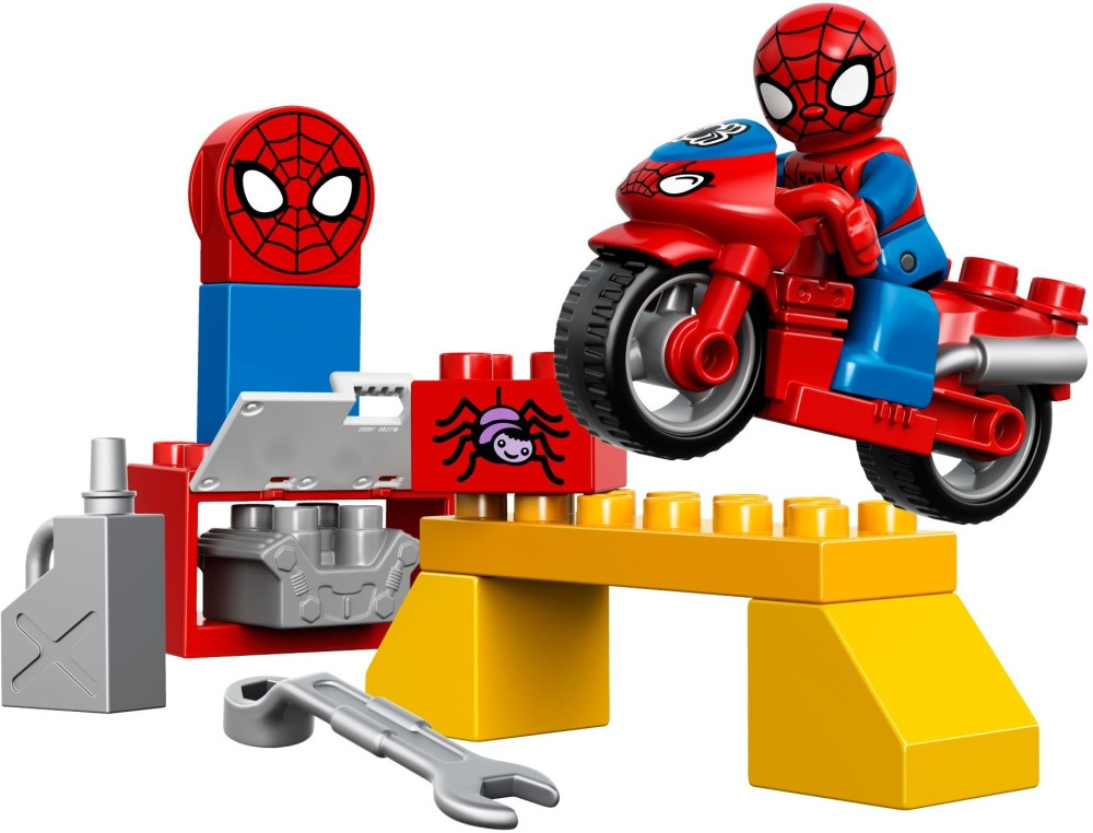 Конструктор Lego Spider-Man Web-Bike Workshop 10607