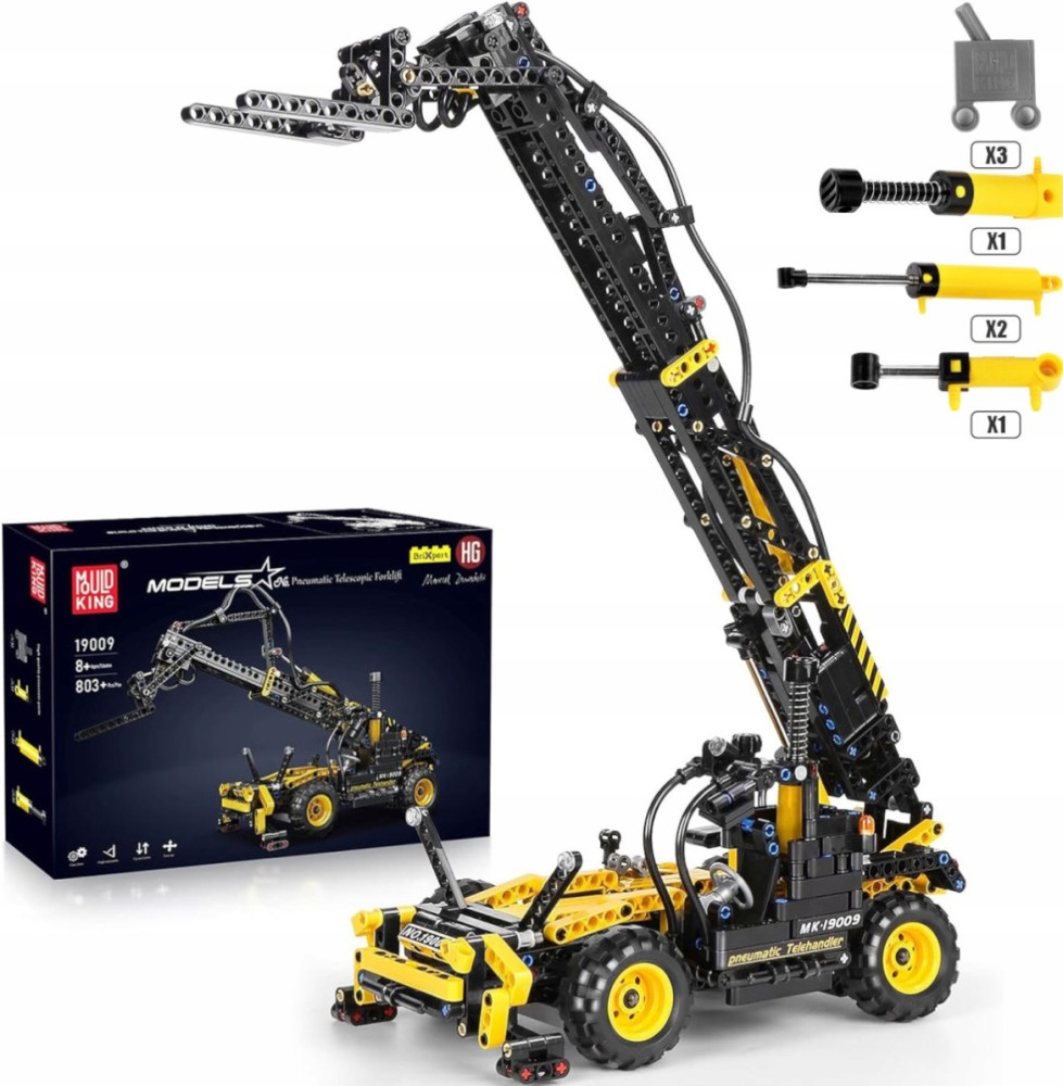 Конструктор Mould King Pneumatic Telescopic Forklift 19009