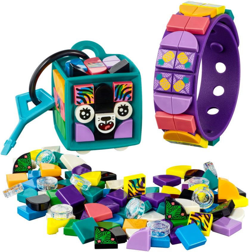 Конструктор Lego Neon Tiger Bracelet and Bag Tag 41945