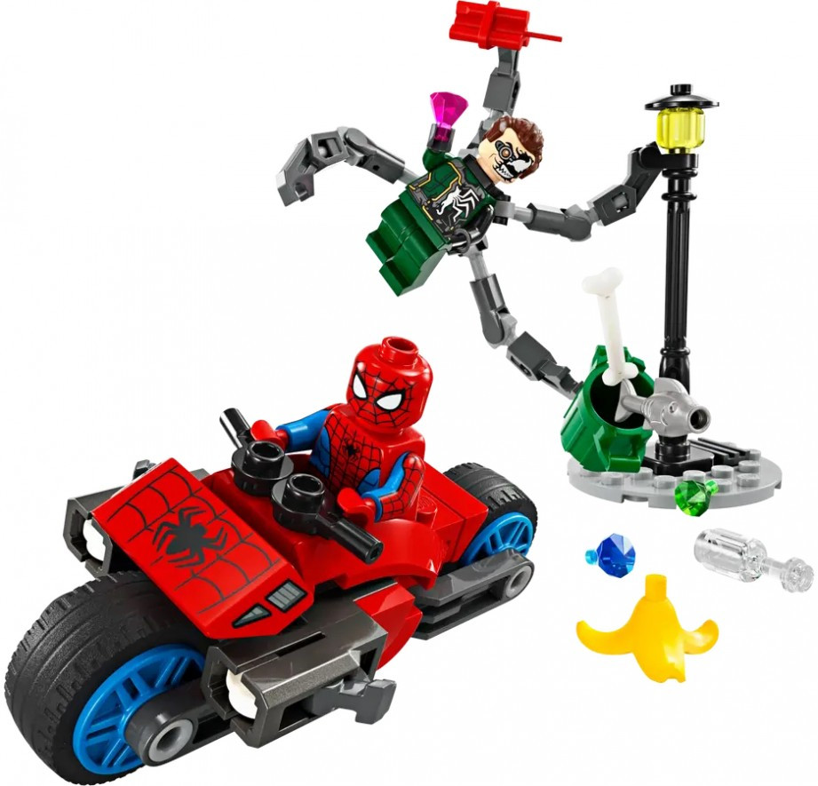 Конструктор Lego Motorcycle Chase Spider-Man vs Doc Ock 76275