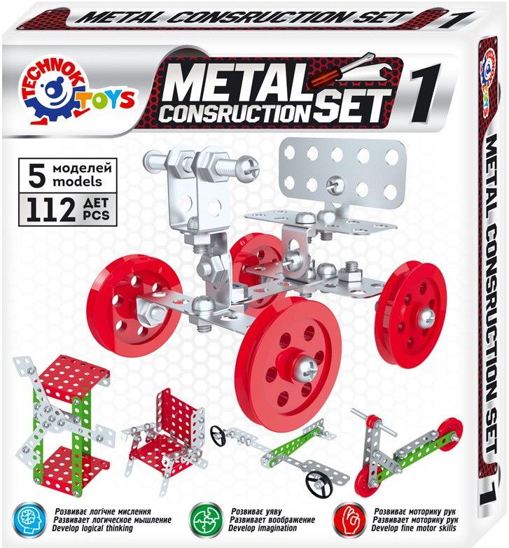 Конструктор Tehnok Metal Construction Set 6399