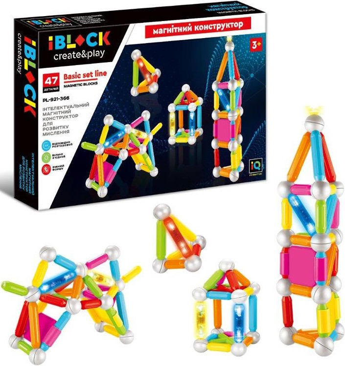 Конструктор iBlock Magnetic Blocks PL-921-366