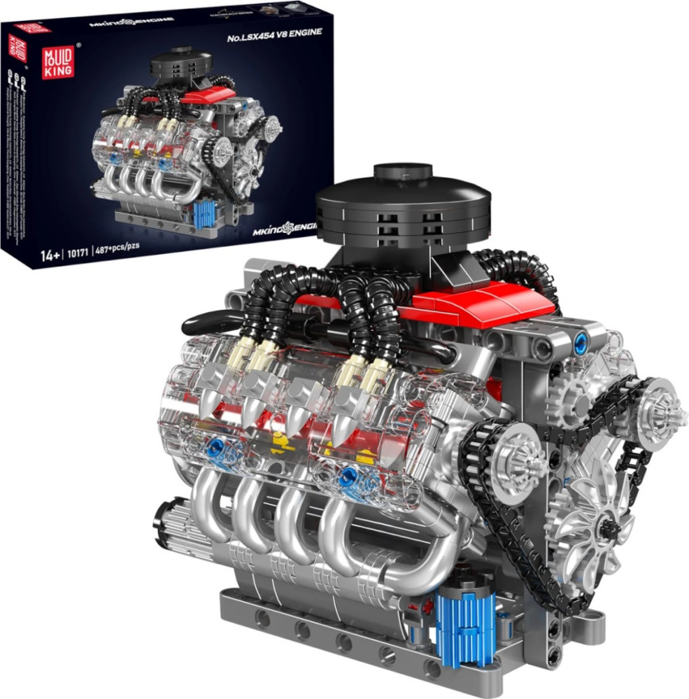 Конструктор Mould King LSX454 V8 Engine 10171