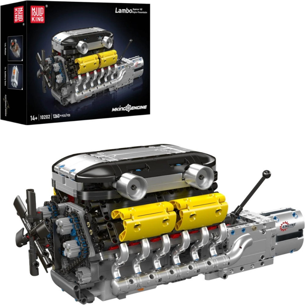 Конструктор Mould King Lambo Supercar V12 Engine Transmission 10202