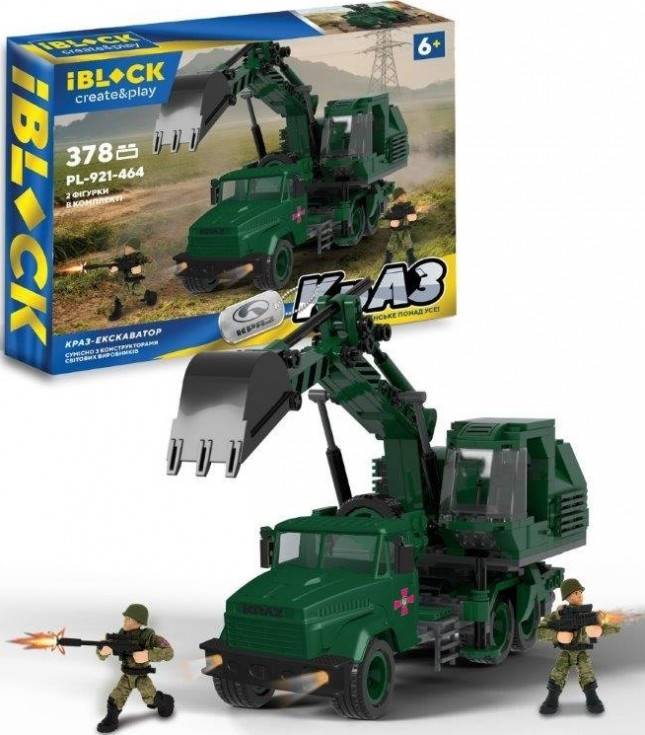 Конструктор iBlock Kraz Excavator PL-921-464