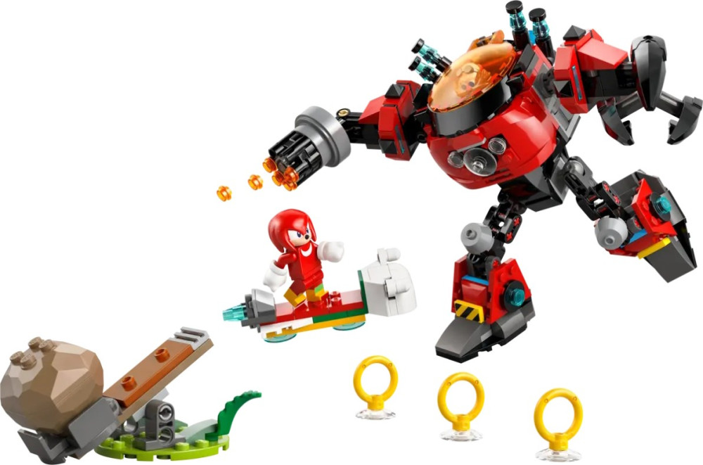Конструктор Lego Knuckles vs Dr. Eggman Egg Crusher Mech 77005