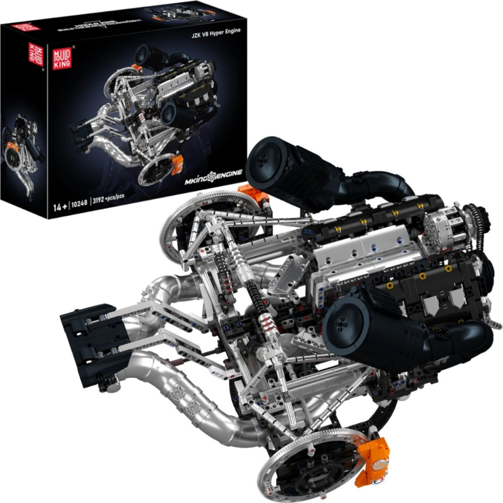Конструктор Mould King JZK V8 Hyper Engine 10248
