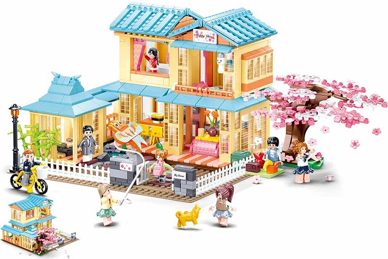 Конструктор Sluban Japanese Guesthouse M38-B1017