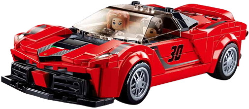 Конструктор Sluban Italian Super Car Red M38-B0955