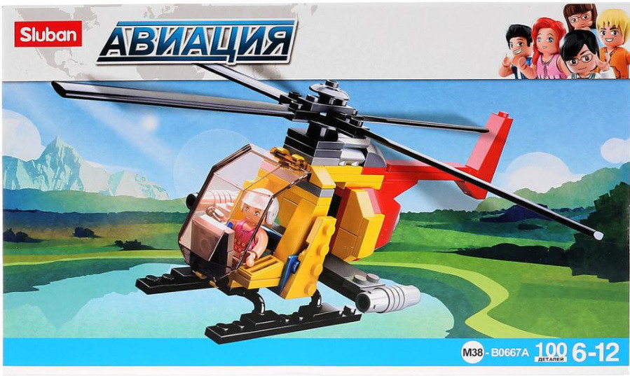 Конструктор Sluban Helicopter M38-B0667A