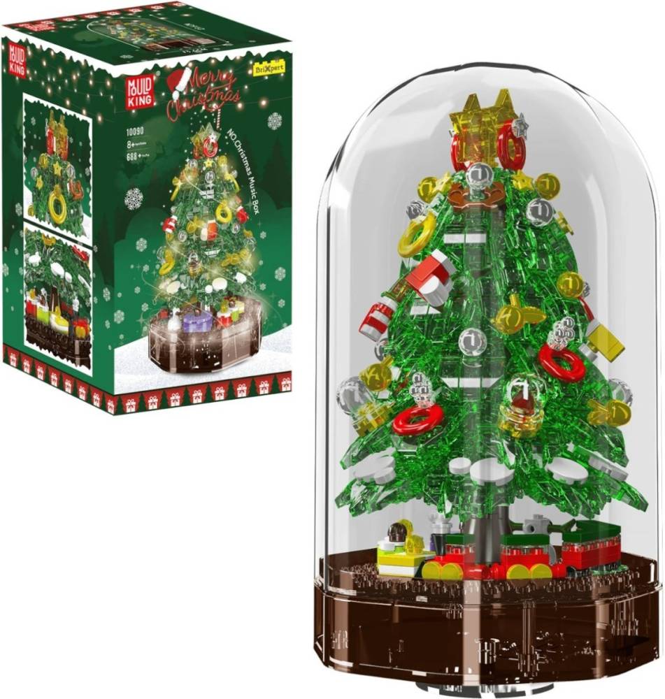 Конструктор Mould King Green Magical Christmas Music Box 10090