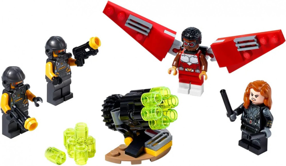Конструктор Lego Falcon and Black Widow Team Up 40418
