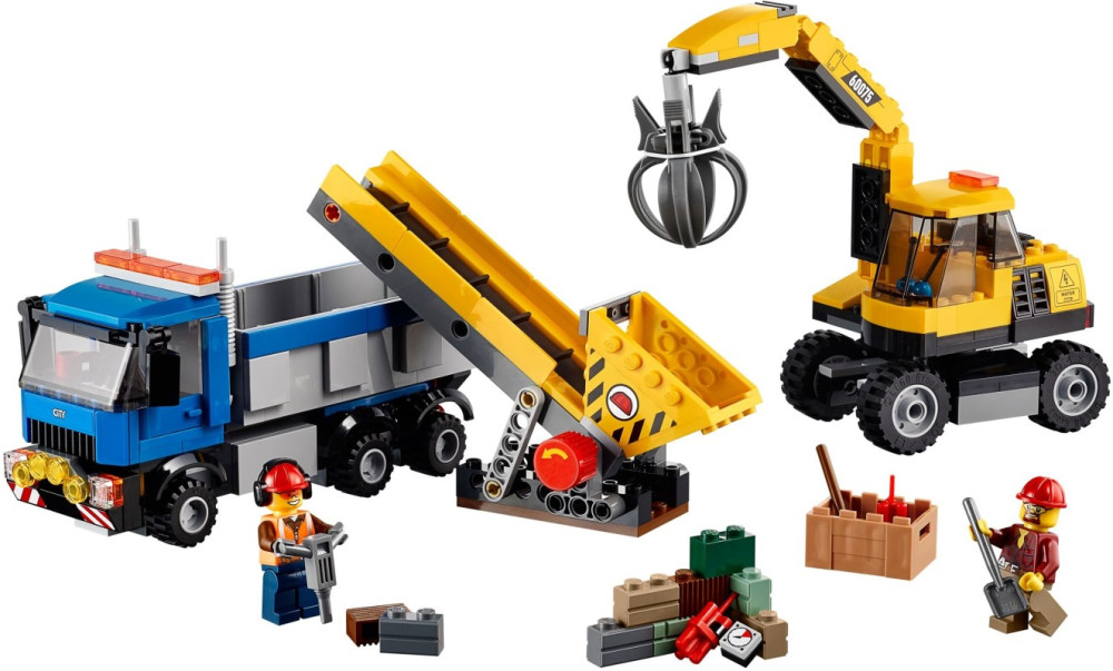 Конструктор Lego Excavator and Truck 60075