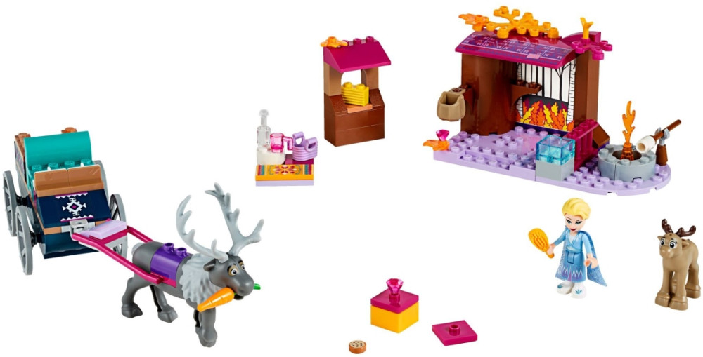Конструктор Lego Elsa and the Reindeer Carriage 41166