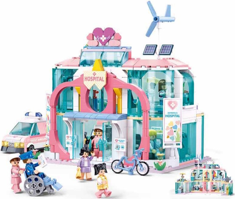 Конструктор Sluban Dream City Hospital M38-B1216