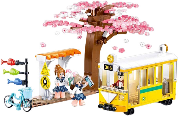 Конструктор Sluban Downtown Tram M38-B1018