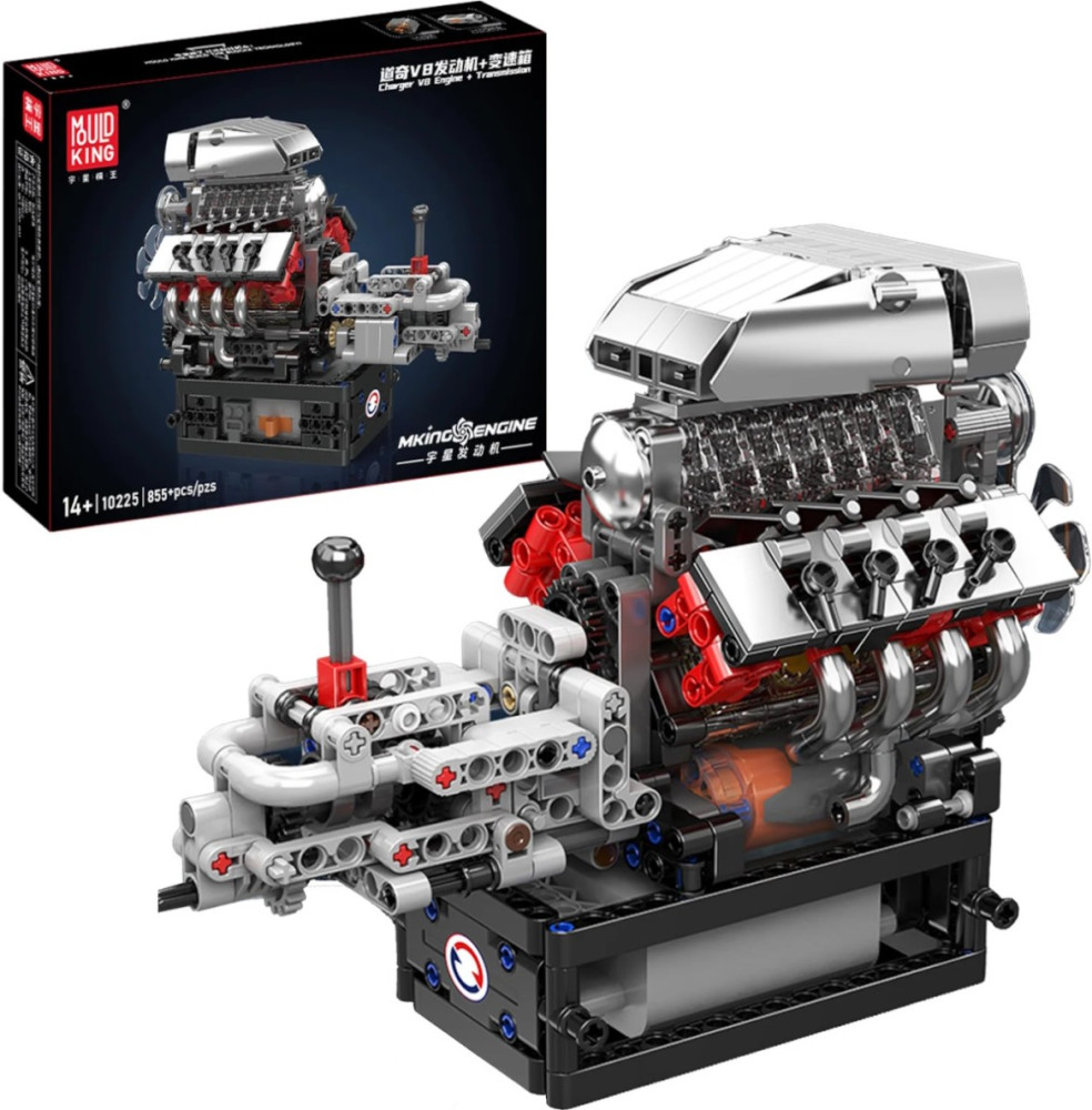 Конструктор Mould King Charger V8 Engine and Transmission 10225