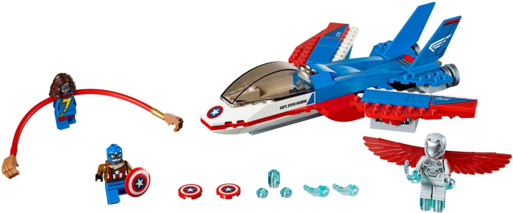 Конструктор Lego Captain America Jet Pursuit 76076