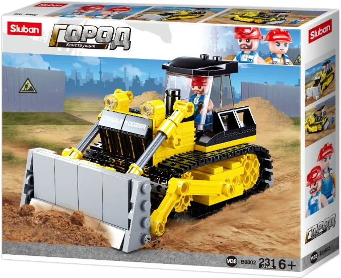Конструктор Sluban Bulldozer M38-B0802