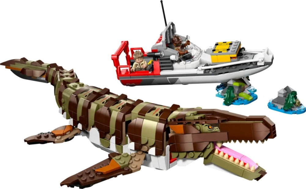 Конструктор Lego Brick-Built Mosasaurus Boat Mission 76974
