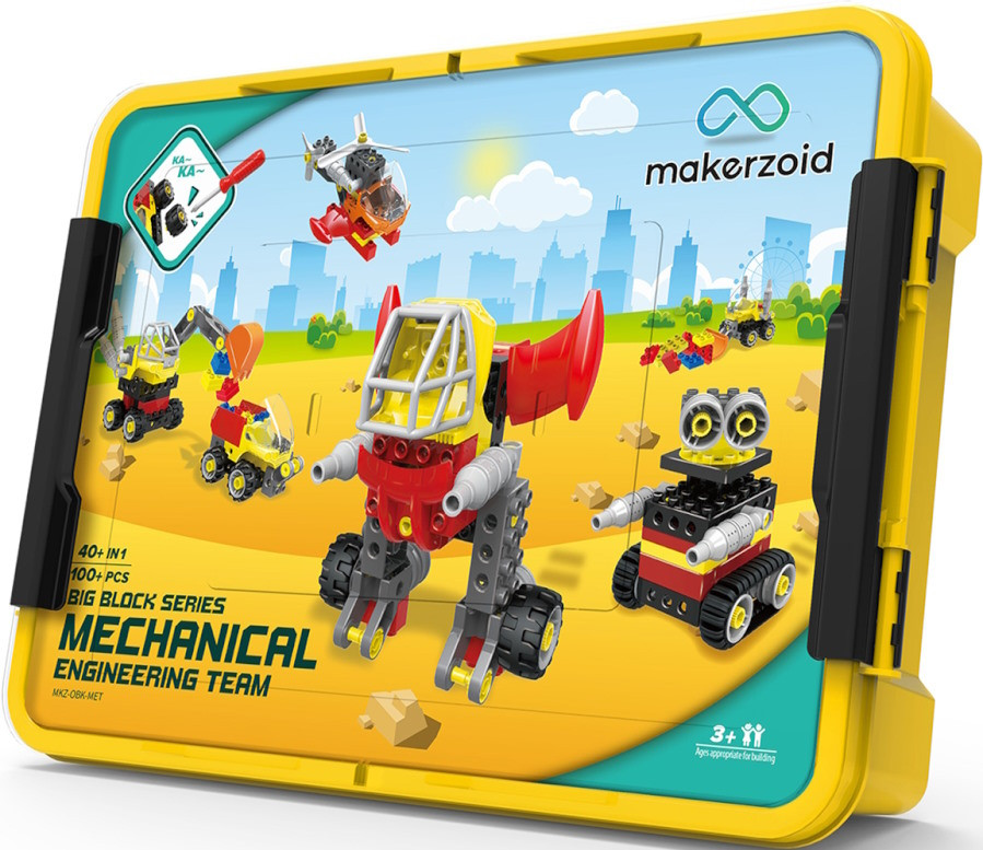 Конструктор Makerzoid Big Building Blocks-Mechanical Engineering Team MKZ-OBK-MET