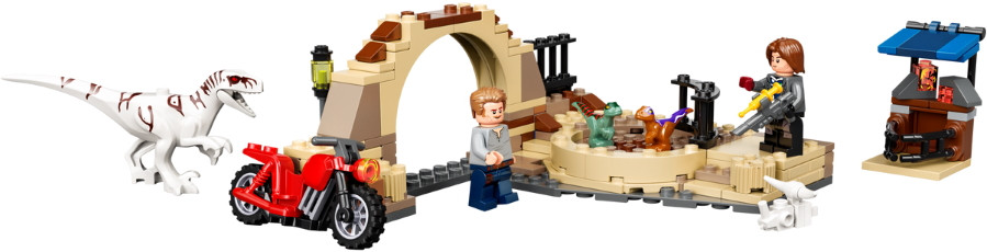 Конструктор Lego Atrociraptor Dinosaur Bike Chase 76945