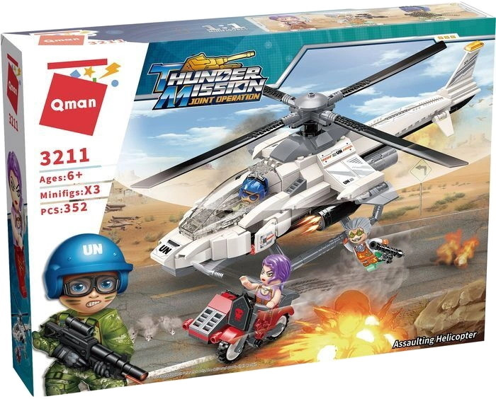 Конструктор Qman Assaulting Helicopter 3211