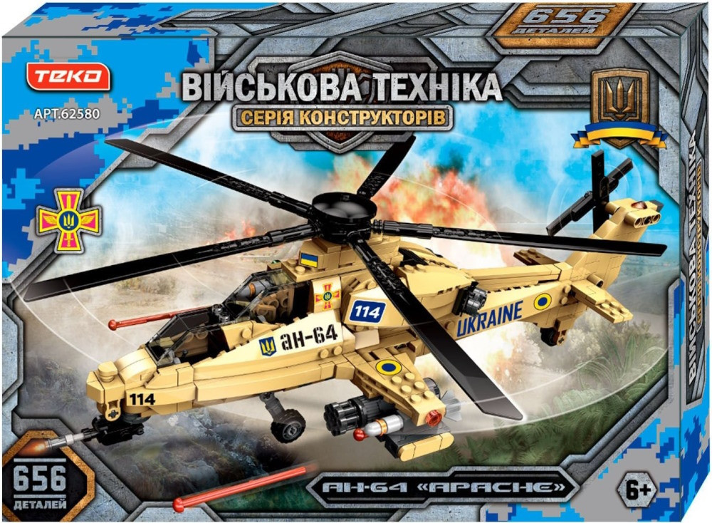 Конструктор TEKO AH-64 Apache 62580