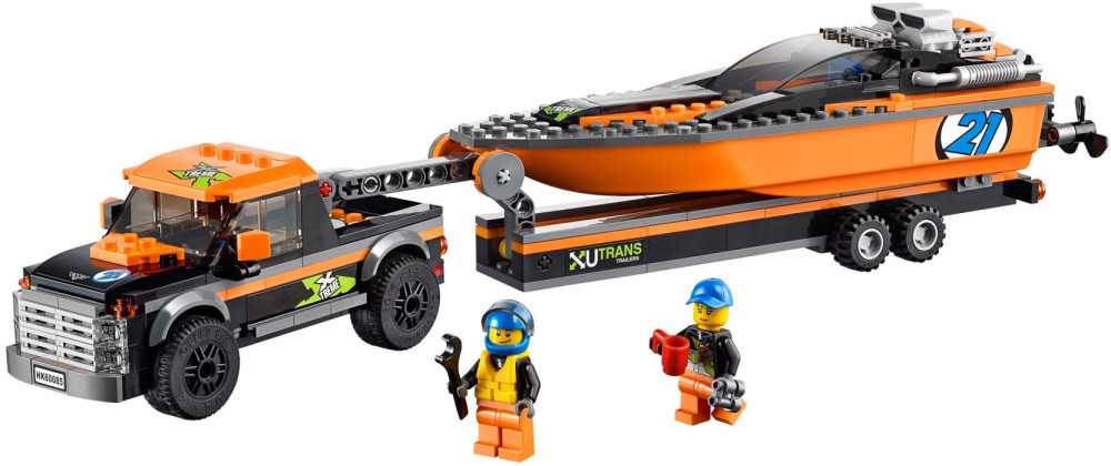 Конструктор Lego 4x4 with Powerboat 60085