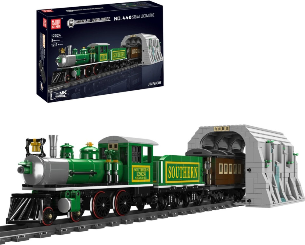 Конструктор Mould King 4-4-0 Steam Locomotive 12024